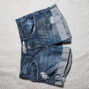 Garage denim shorts